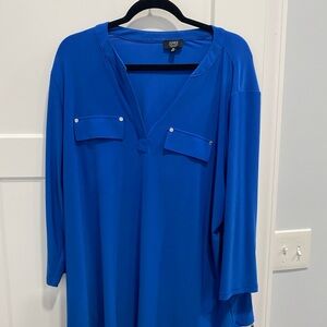 3x blue blouse. Jones of New York